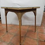 Vintage rattan table