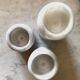 Series of marble candlesticks