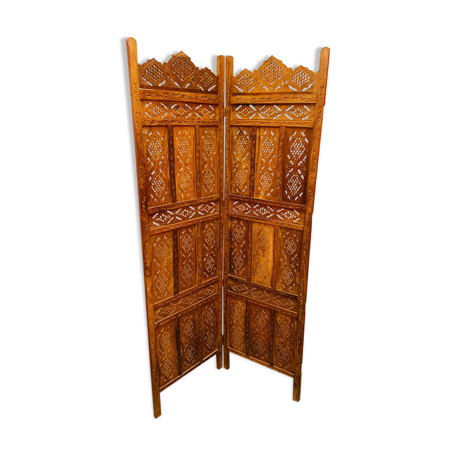 Set of wooden screen