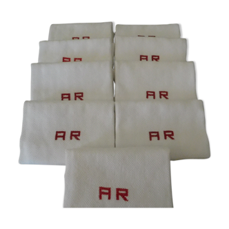 Old ar monogram toilet towels