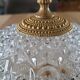 Bonbonnière en verre taillé et métal doré