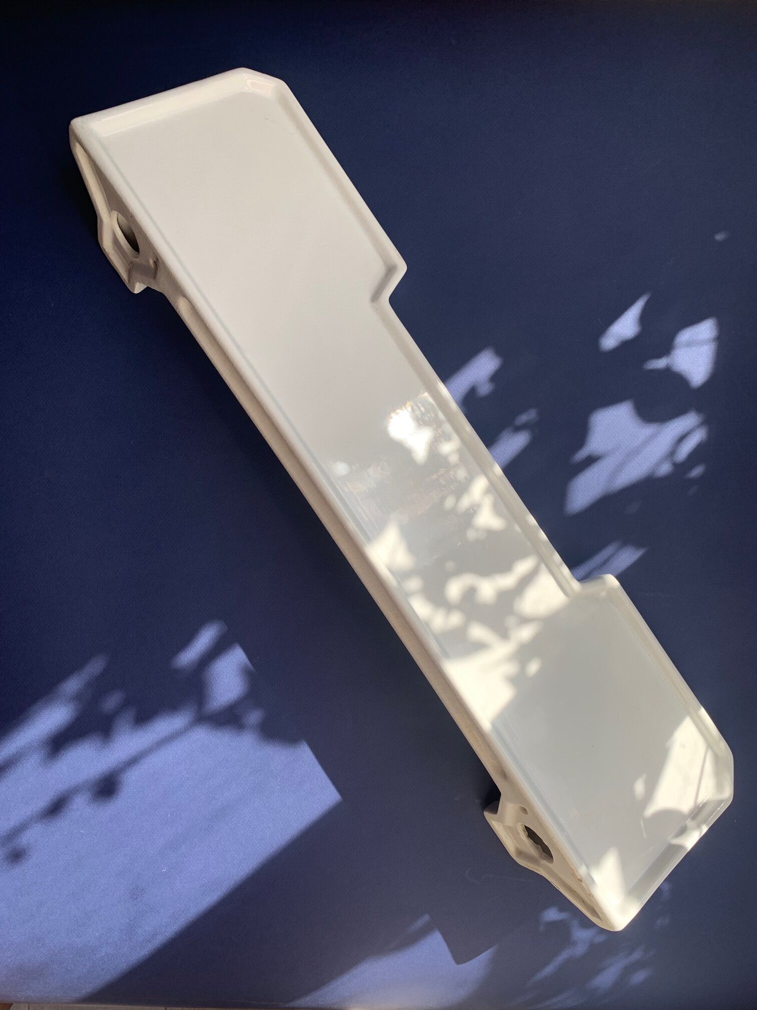 Bathroom shelf Art Deco in white porcelain 1930