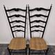 Chaises échelle Paolo Buffa pour Chiavari, Italie années 1950