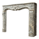 Regency fireplace in grey marble, Sainte-Anne, 18th century