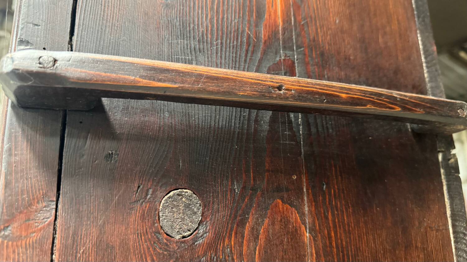 19th century folk art credenza