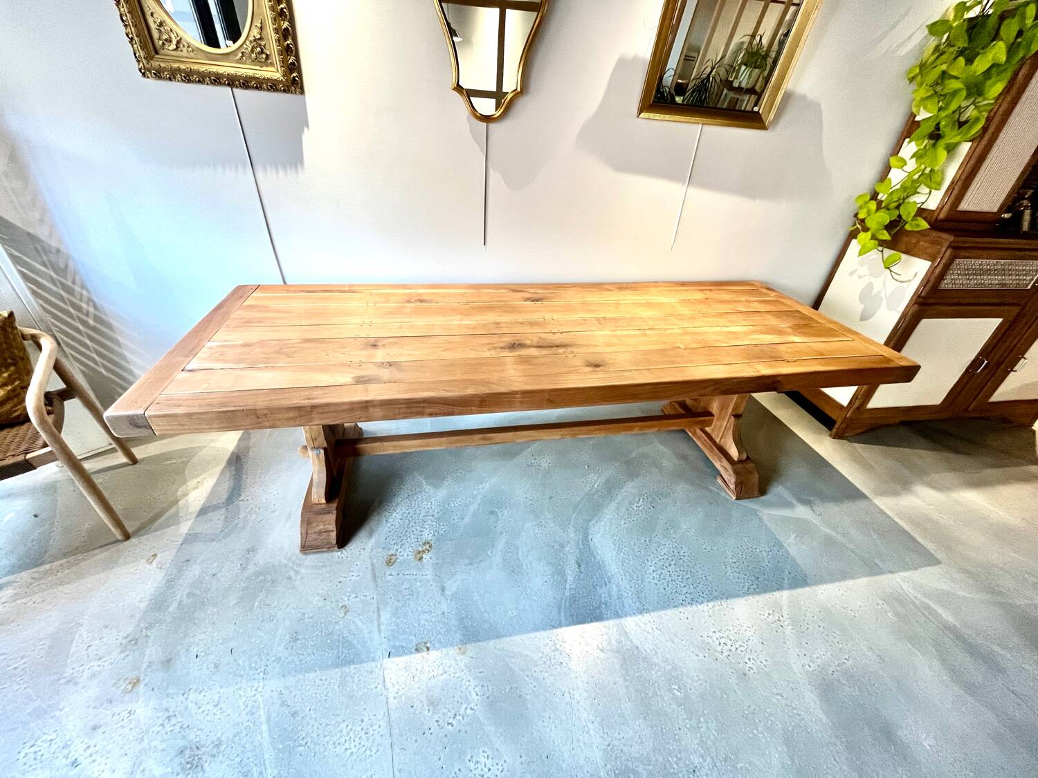 Monastery style farmhouse table