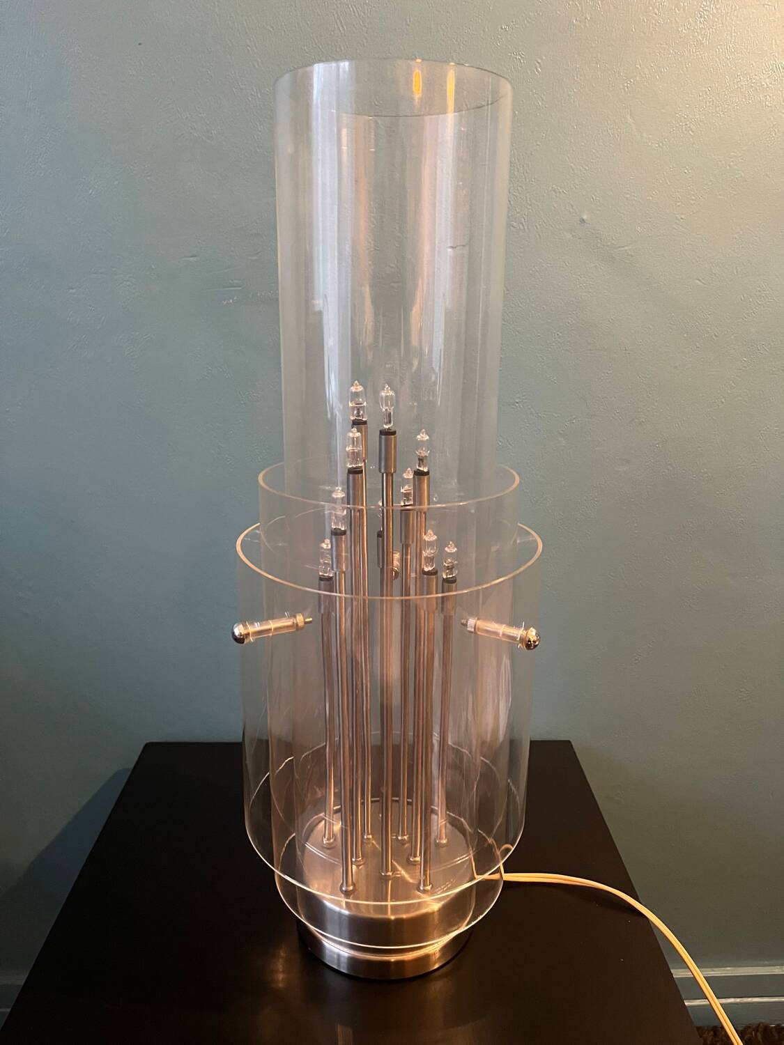 IKEA Stöllet Lucite Table Lamp Modern Design 20"