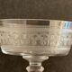 4 coupes à champagne en cristal taillé et soufflé