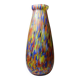 Vase ancien en verre jaspé polychrome type Clichy-Legras, Art déco