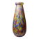 Vase ancien en verre jaspé polychrome type Clichy-Legras, Art déco