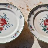 Paire de présentoirs sur petit piédouche Villeroy Boch modèle 1562