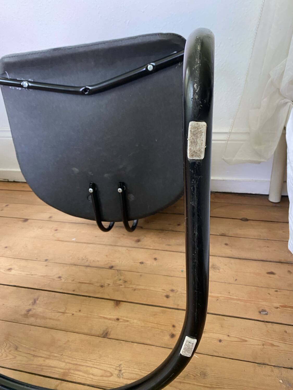 4 Effezeta chairs Italy tubular mid century vintage design 1980