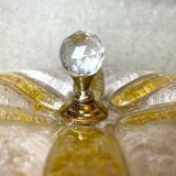 Murano glass effect flush mount light
