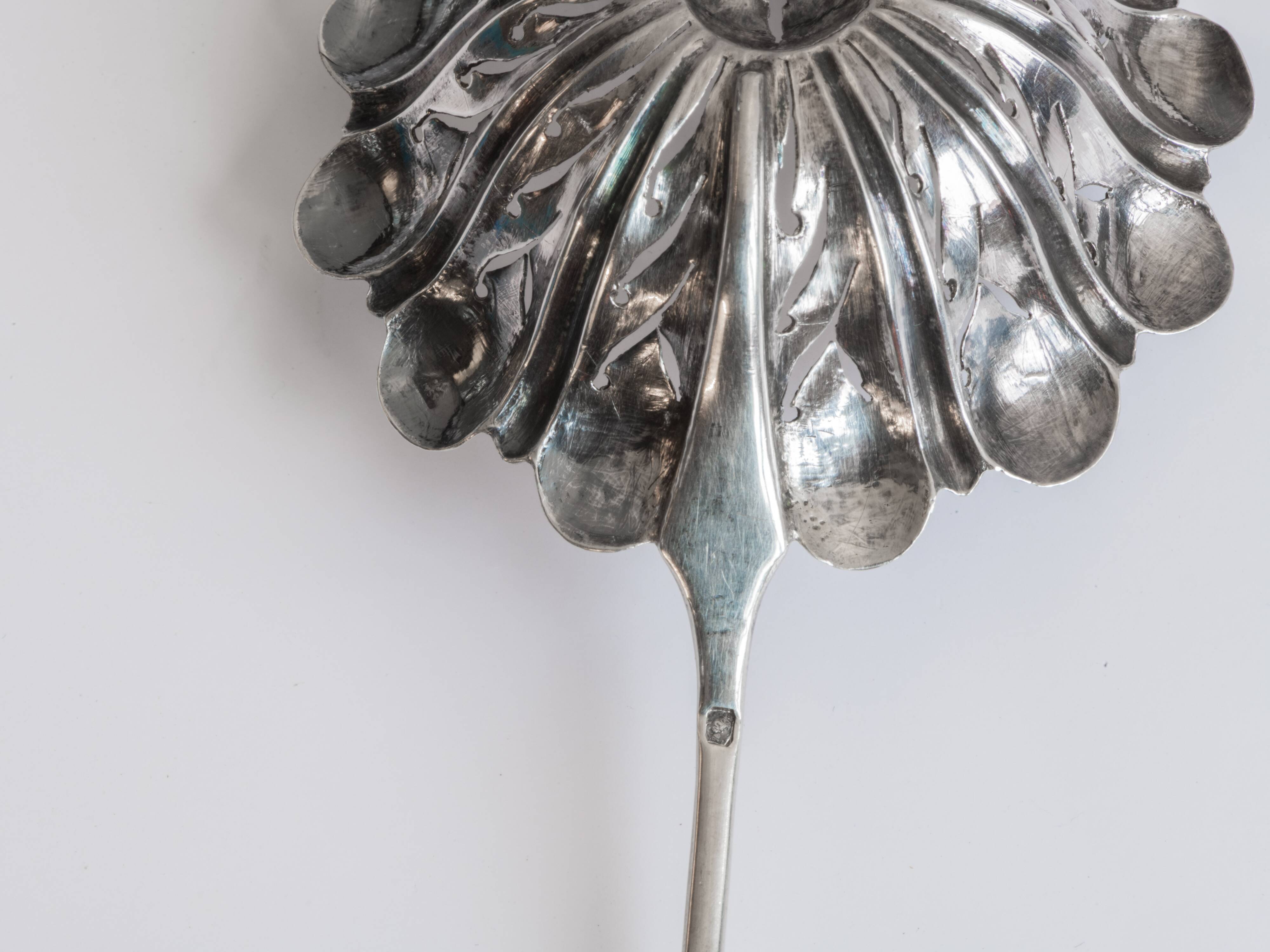 Solid silver spoon shaker