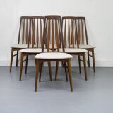 Chaises Eva en Teck par Niels Koefoed pour Koefoeds Hornslet, 1960s, Set de 6
