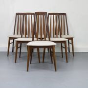 Chaises Eva en Teck par Niels Koefoed pour Koefoeds Hornslet, 1960s, Set de 6