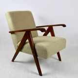 Vintage Beige Boucle Armchair in Style of Var B310, 1970s
