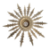 Vintage sun suspension in gilded bronze – Hollywood Regency style
