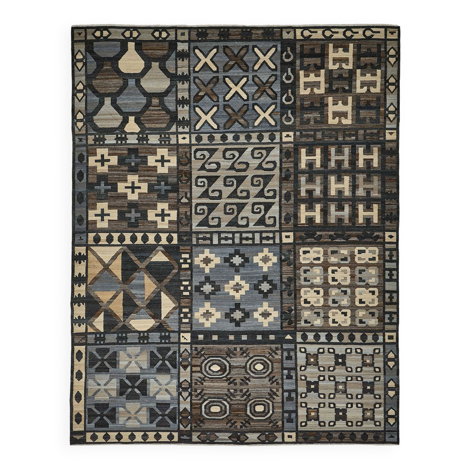 Contemporary Tribal Decorative Kilim 285 cm x 365 cm