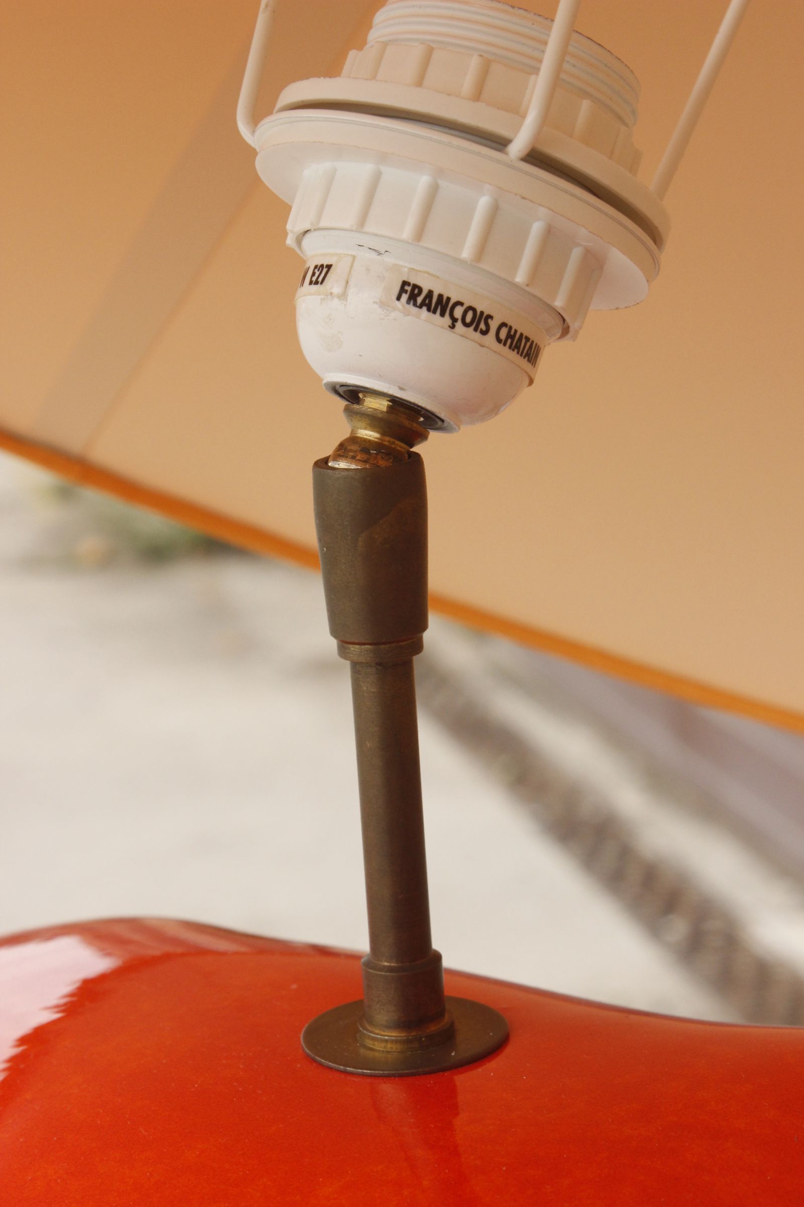 Vintage pebble lamp by François Chatain, France 1980s