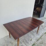 Scandinavian extendable table in Rio rosewood, 1960s