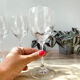6 crystal red wine glasses Mikasa model Stephanie