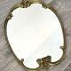 Vintage and rare gilt brass medallion/oblong/olave/rococo mirror