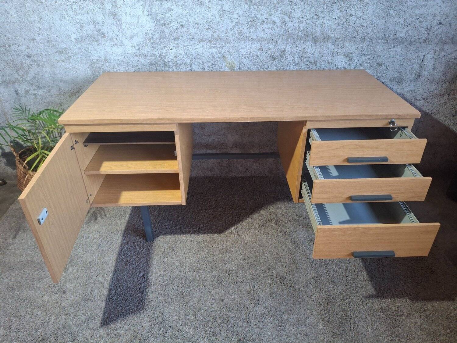 Minister's desk double box Design 1960s – GDR Modernist