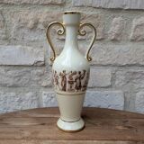 Vase ancien en forme d'amphore, décor antique