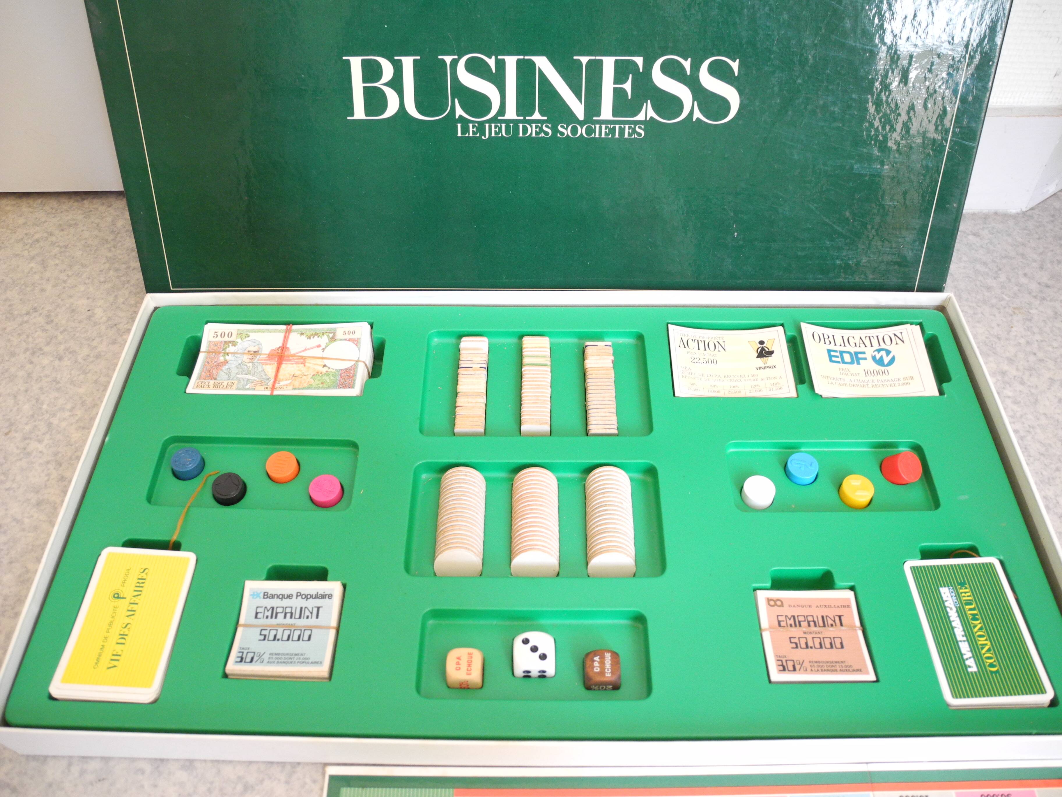 ancien jeu société Business GRF vintage french board game 1975 Selency