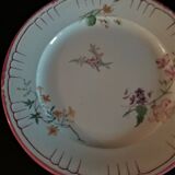 Assiette plate faïence de Choisy le Roi pour Au vase étrusque Paris