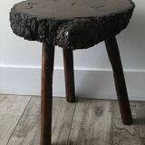 Raw art wood stool