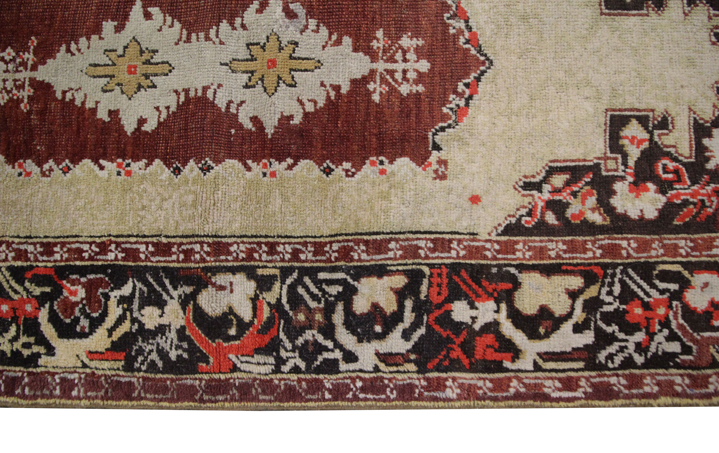 Handwoven antique turkish area rug- 115x180cm