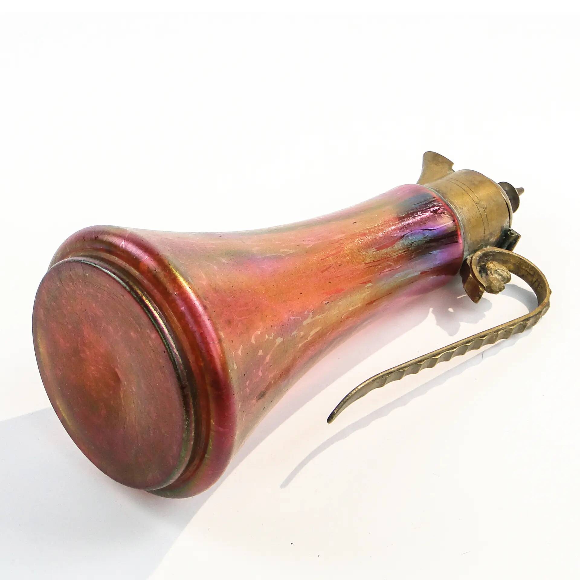 Carafe, Art Nouveau, glass, Czechoslovakia, early 20th century