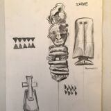 Drawing Sculptures Congo
