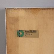 Vintage Wooden Wall Mirror by the Sbrilli Fratelli, 1970s