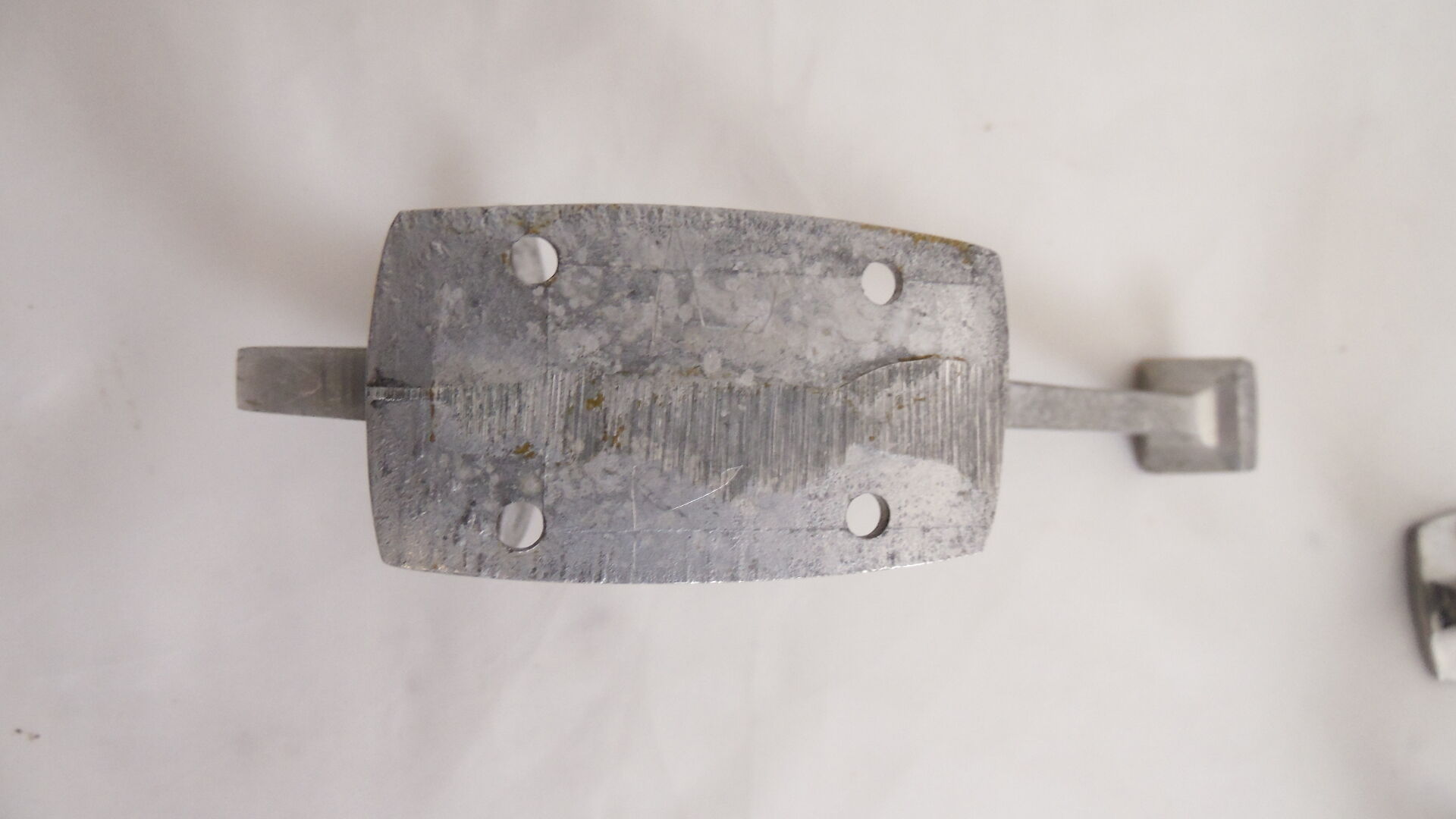 3 hooks vintage aluminum