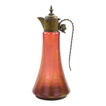 Carafe, Art Nouveau, verre, Tchécoslovaquie, début du 20e siècle