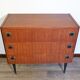 sab dresser in teck laiton and cuir 1960