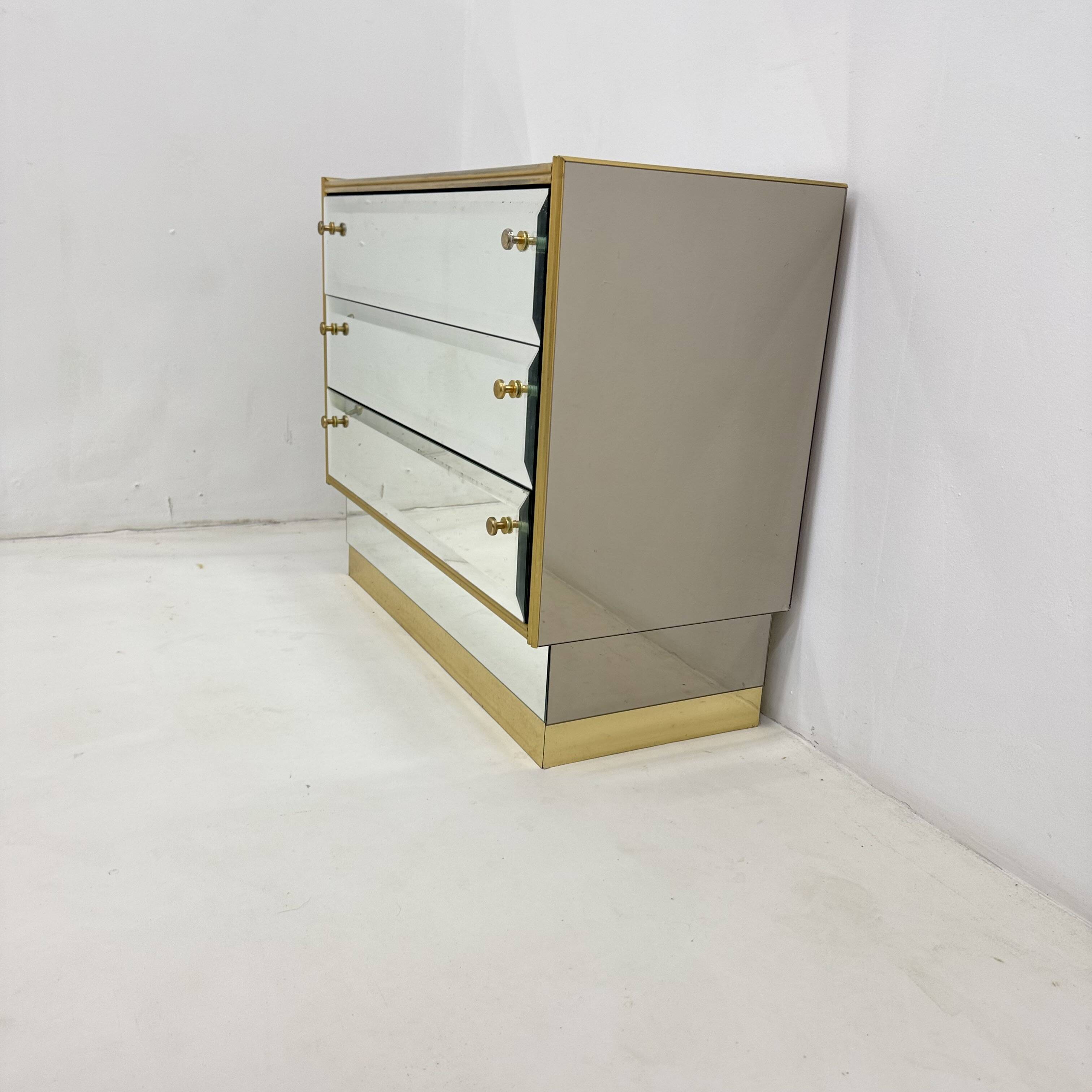 Commode à miroir Schöninger du milieu du siècle, années 1970