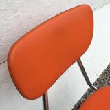 Orange skaï chair