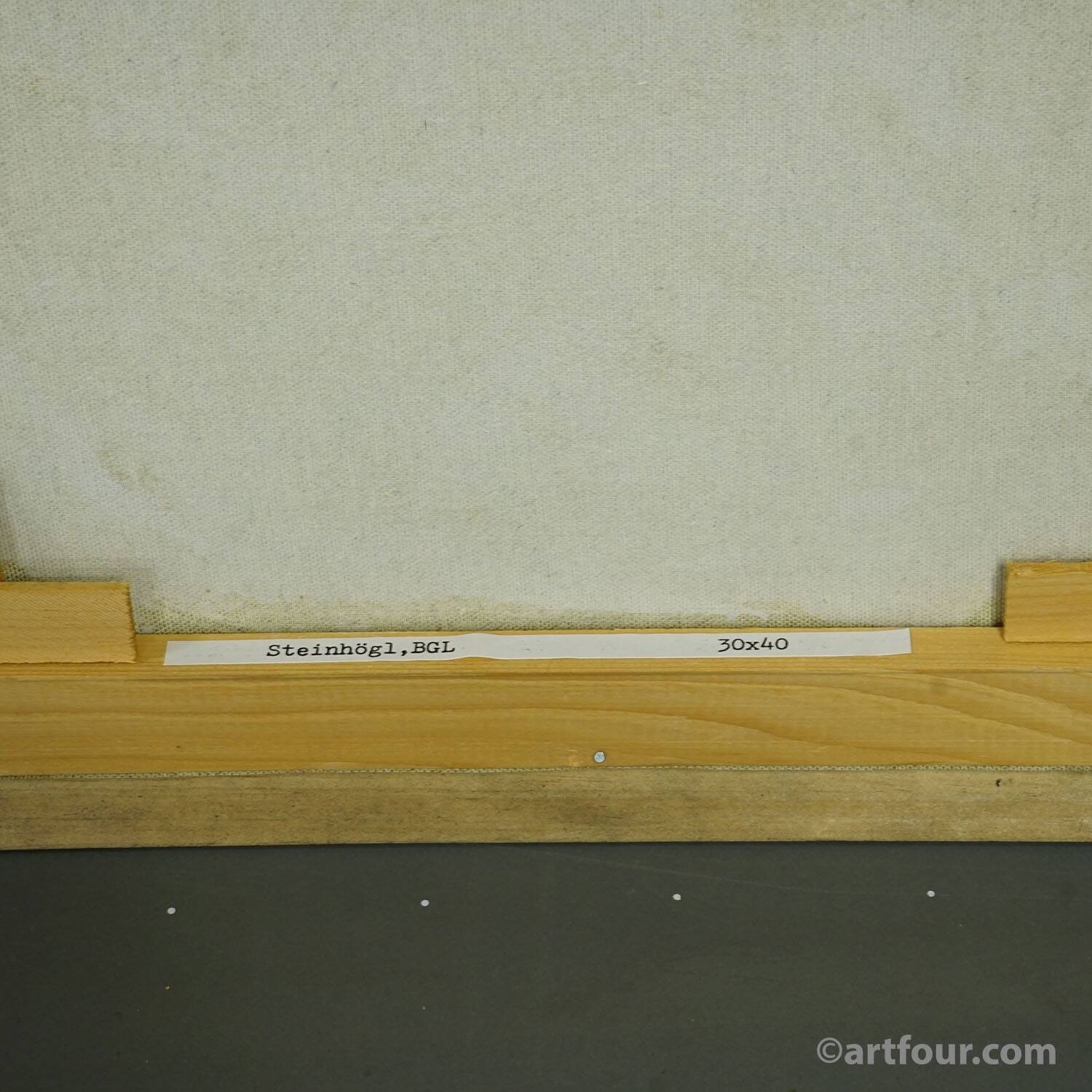 Steinhoegl Landscape Bavaria, 1989 – Oil painting by Alexander Michael