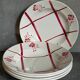 Five plates "grandmother" faience of Badonviller ancient