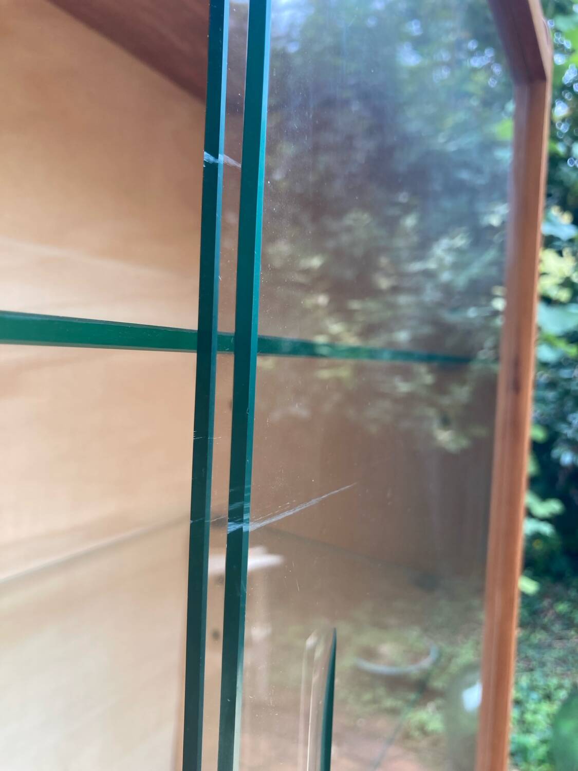 Vintage glass shelf