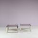 1970s Pair of side tables by Belgo Chrom, Belgium