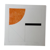 Screenprint Composition 2 / Gottfried Honegger / 2015