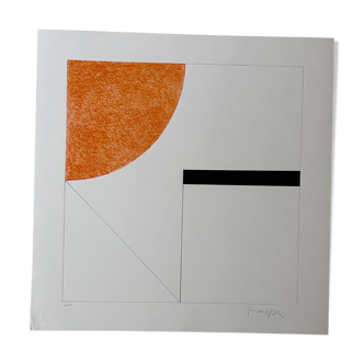 Sérigraphie Composition 2 Gottfried Honegger 2015