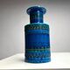 Rimini Blue Terracotta Ceramic Vase attributed to Aldo Londi for Bitossi, Italy, 1960s