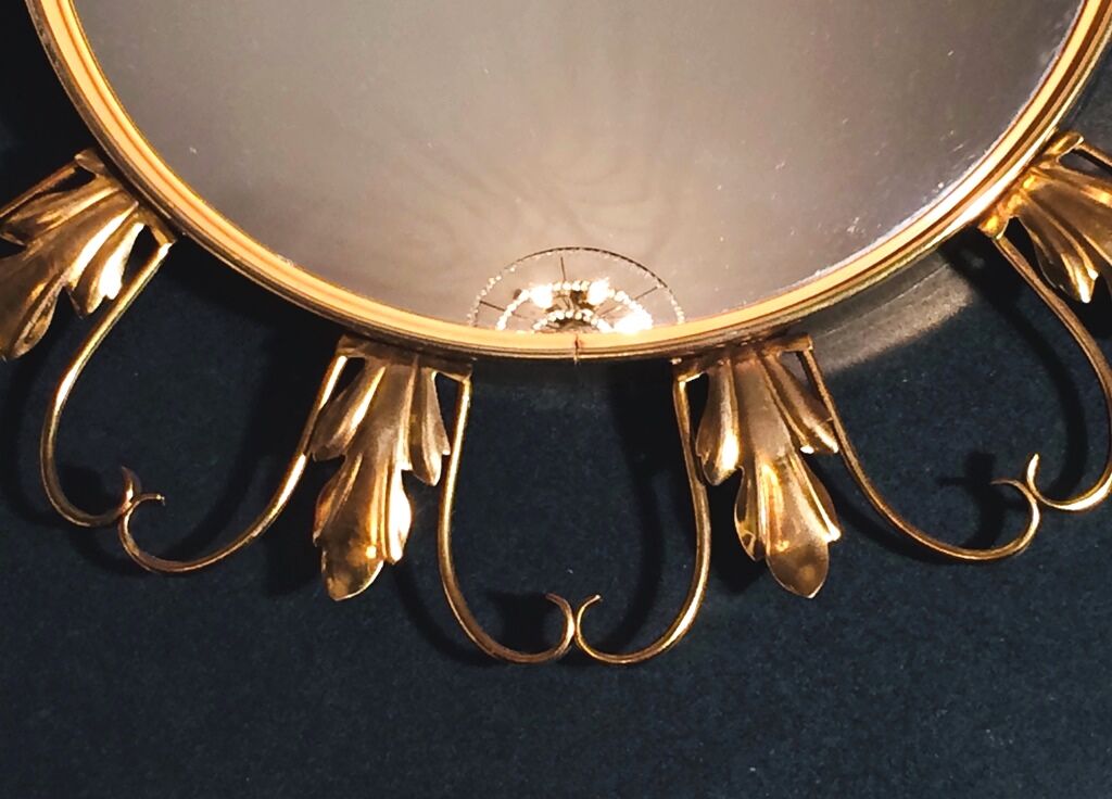 Mirror Sun " Witch's Eye " 50s. Deknudt * Hollywood Regency * Vintage