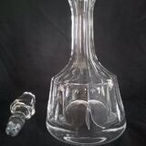 Carafe à whisky Art Déco en cristal taillé